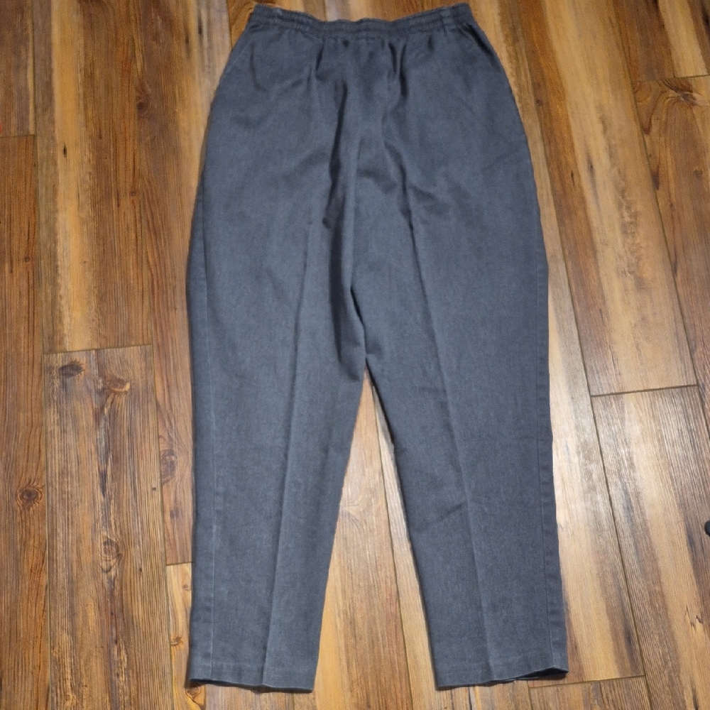 Whitefish Bay Elastic Waist Gray Pull On Pants - Sz. 14